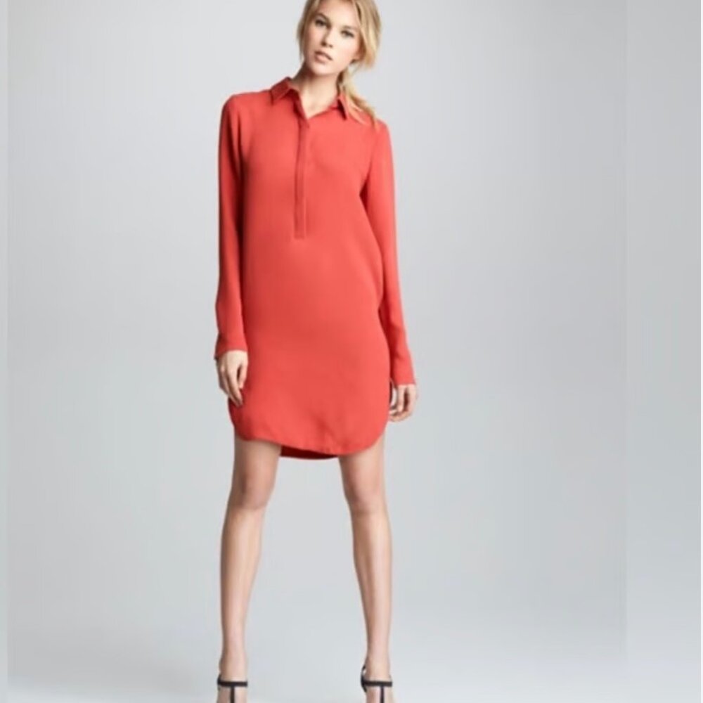 Vince Silk Shirt Dress Size 10